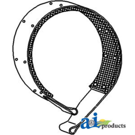 A & I PRODUCTS Brake Band w/ Lining 9" x9" x1.5" A-351624R92